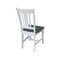 International Concepts Set of Two San Remo Splatback Chair, White/Heather Gray C05-10P - alternate 8